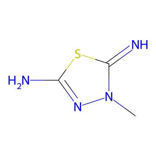 5-Imino-4-methyl-1,3,4-thiadiazol-2-amine structure