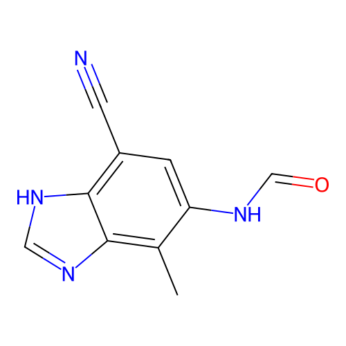 N-(7-Cyano-4-methyl-1H-benzo[d]imidazol-5-yl)formamide structure