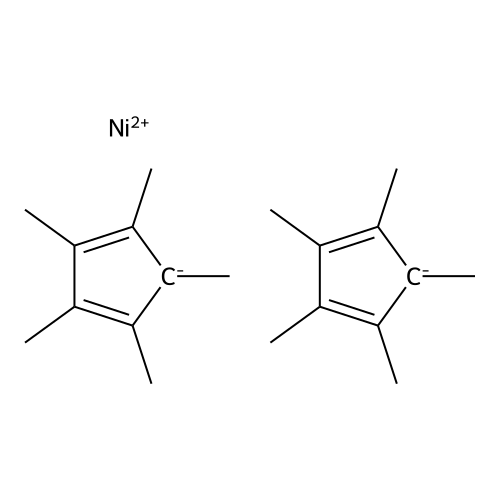 Bis(pentamethylcyclopentadienyl)nickel(II) structure