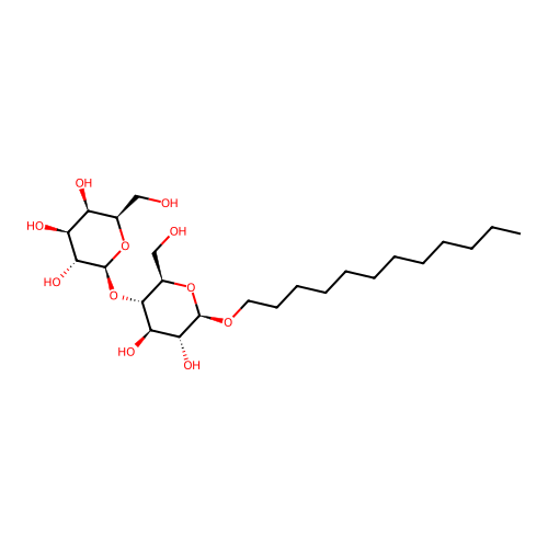Dodecyl 4-O-beta-D-galactopyranosyl-beta-D-glucopyranoside structure