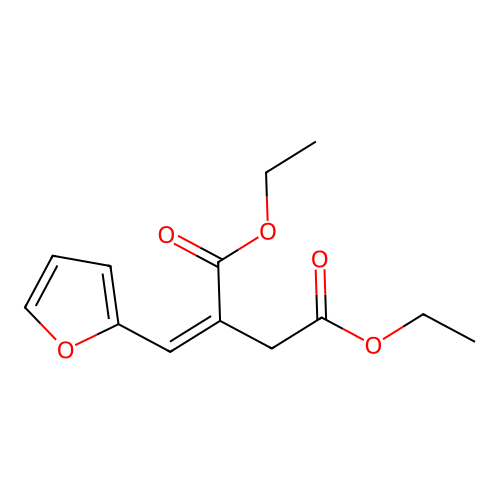 Diethyl 2-(furan-2-ylmethylene)succinate structure