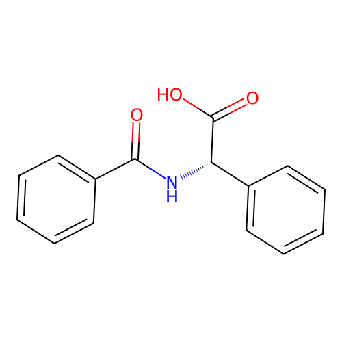N-Benzoyl-(S)-phenylglycine structure