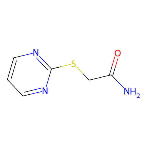 2-(Pyrimidin-2-ylsulfanyl)acetamide structure
