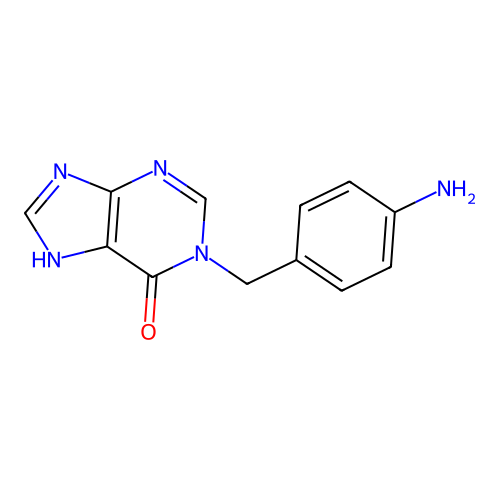 1-[4-Aminobenzyl]hypoxanthine structure