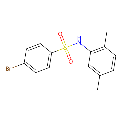 4-bromo-N-(2,5-dimethylphenyl)benzenesulfonamide structure