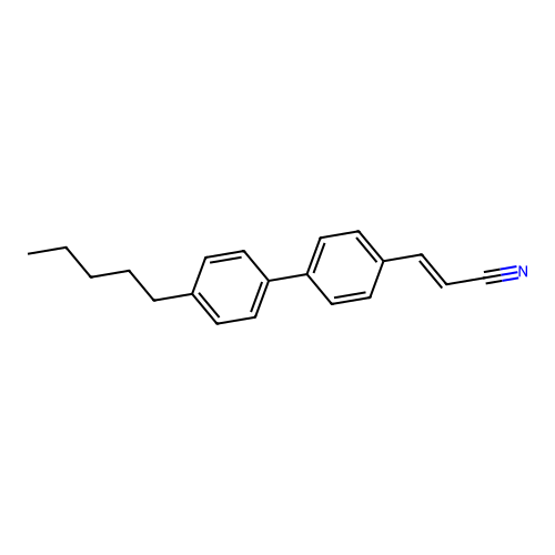 3-[4-(4-Pentylphenyl)phenyl]prop-2-enenitrile structure