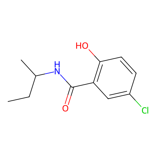 N-(丁-2-基)-5-氯-2-羟基苯甲酰胺 structure