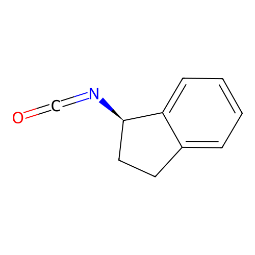 (R)-(-)-1-Indanyl isocyanate structure