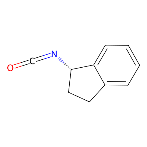 (S)-(+)-1-Indanyl isocyanate structure
