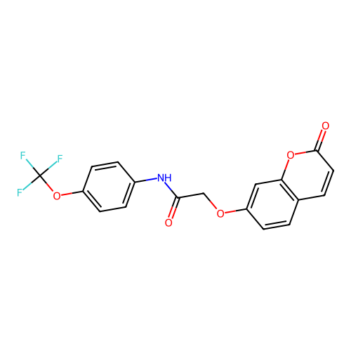 2-((2-oxo-2H-chromen-7-yl)oxy)-N-(4-(trifluoromethoxy)phenyl)acetamide structure