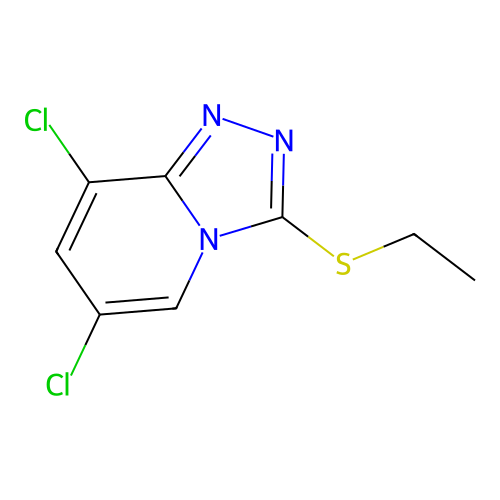 6,8-Dichloro-3-(ethylsulfanyl)[1,2,4]triazolo[4,3-a]pyridine structure