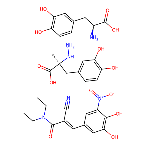 Carbidopa; entacapone; levodopa structure