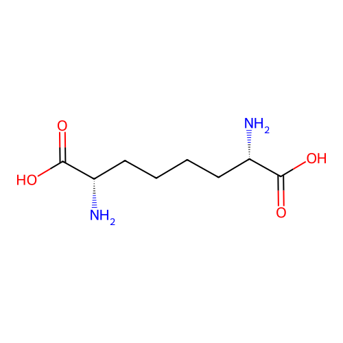 2,7-Diaminooctanedioic acid, (2S,7S)- structure