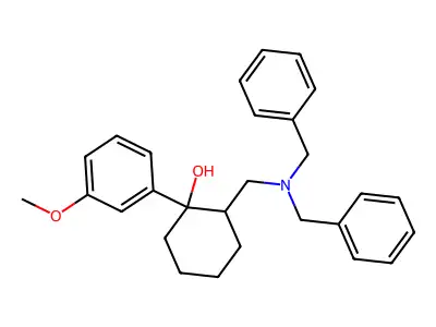 2-((Dibenzylamino)methyl)-1-(3-methoxyphenyl)cyclohexan-1-ol structure