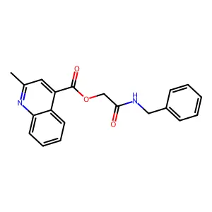 [2-(Benzylamino)-2-oxoethyl] 2-methylquinoline-4-carboxylate structure
