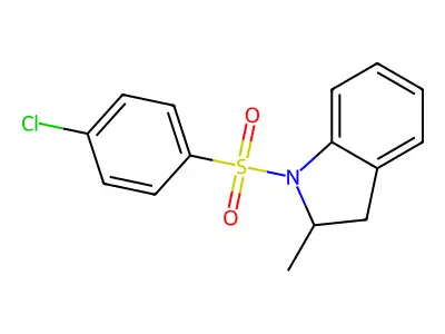 1-[(4-Chlorophenyl)sulfonyl]-2-methylindoline structure