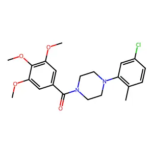 1-(5-Chloro-2-methylphenyl)-4-(3,4,5-trimethoxybenzoyl)piperazine structure