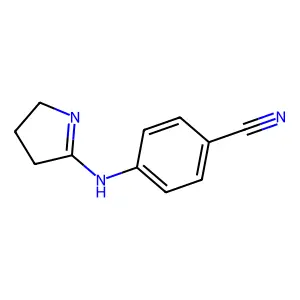 4-((3,4-Dihydro-2H-pyrrol-5-yl)amino)benzonitrile structure