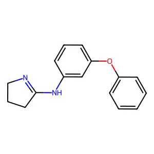 N-(3-phenoxyphenyl)-3,4-dihydro-2H-pyrrol-5-amine structure