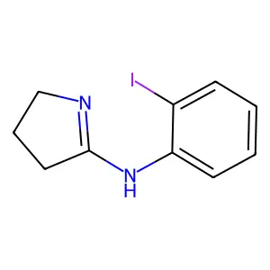 N-(2-iodophenyl)-3,4-dihydro-2H-pyrrol-5-amine structure