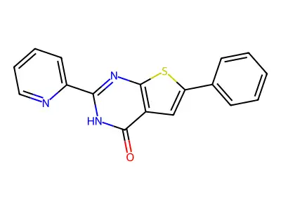 6-phenyl-2-pyridin-2-yl-3H-thieno[2,3-d]pyrimidin-4-one structure