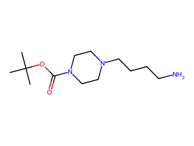 4-(4-Amino-butyl)-piperazine-1-carboxylic acid tert-butyl ester structure