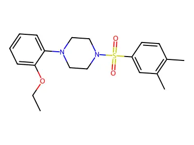 1-(3,4-Dimethylphenyl)sulfonyl-4-(2-ethoxyphenyl)piperazine structure