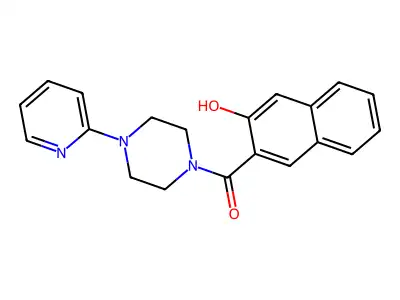 (3-Hydroxynaphthalen-2-yl)-(4-pyridin-2-ylpiperazin-1-yl)methanone structure