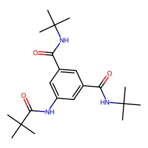 1-N,3-N-ditert-butyl-5-(2,2-dimethylpropanoylamino)benzene-1,3-dicarboxamide structure