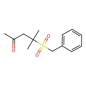 4-Benzylsulfonyl-4-methylpentan-2-one structure