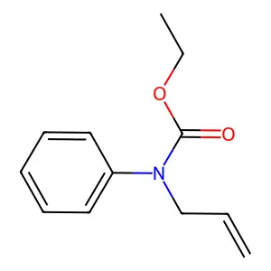 Ethyl N-allyl-N-phenylcarbamate structure