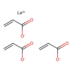 Lanthanum(3+) acrylate structure
