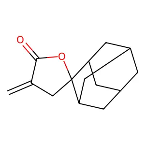 Spiro(furan-2(5H),2'-tricyclo(3.3.1.13,7)decan)-5-one,dihydro-4-methylene- structure