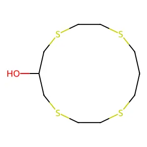 1,4,8,11-Tetrathiacyclotetradecan-6-ol structure