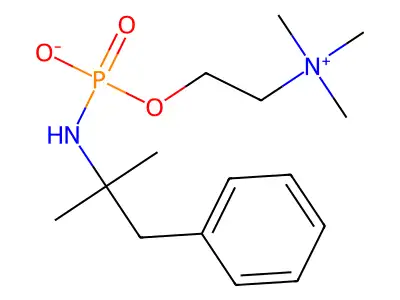 Choline, inner salt, N-(alpha,alpha-dimethylphenethyl)phosphoramidate structure