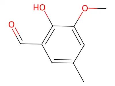 2-Hydroxy-3-methoxy-5-methylbenzaldehyde structure