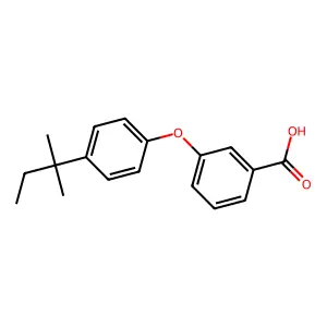 3-[4-(2-甲基丁-2-基)苯氧基]苯甲酸 structure