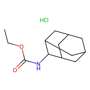 2-Adamantanecarbamic acid, ethyl ester, hydrochloride structure
