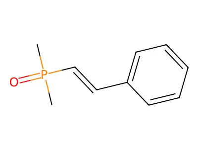 Phosphine oxide, dimethyl(2-phenylethenyl)- structure