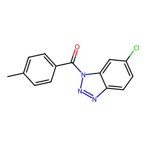 1H-Benzotriazole, 6-chloro-1-(4-methylbenzoyl)- structure