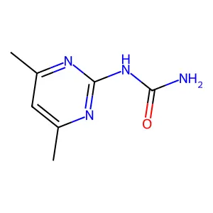 Urea, (4,6-dimethyl-2-pyrimidinyl)- structure
