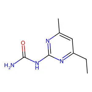 Urea, (4-ethyl-6-methyl-2-pyrimidinyl)- structure