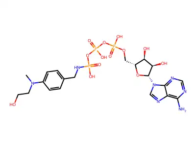 ATP gamma-(4-(N-(2-Hydroxyethyl)-N-methylamino)benzylamide) structure