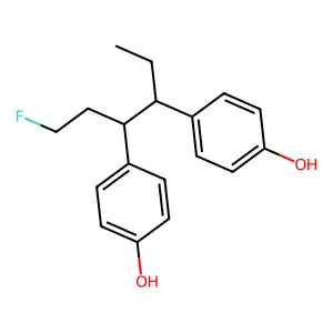1-Fluorohexestrol structure