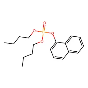 磷酸二丁基1-萘酯 structure