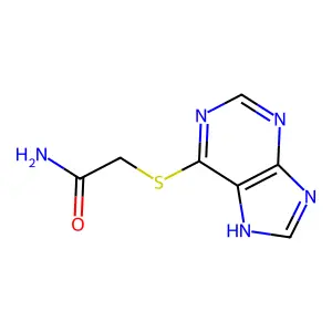 2-(7H-purin-6-ylsulfanyl)acetamide structure