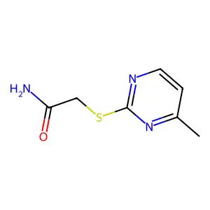 2-((4-Methylpyrimidin-2-yl)thio)acetamide structure