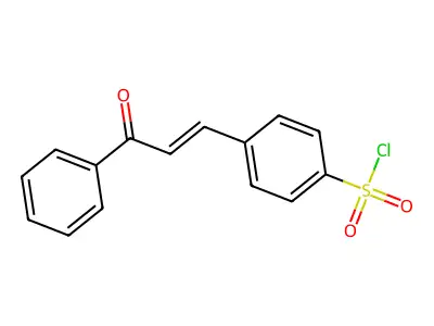 4-(3-oxo-3-phenyl-prop-1-enyl)benzenesulfonyl Chloride structure