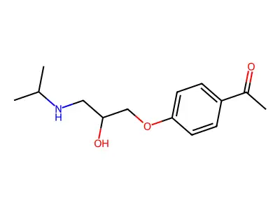 1-(4-Acetylphenoxy)-3-(isopropylamino)-2-propanol structure