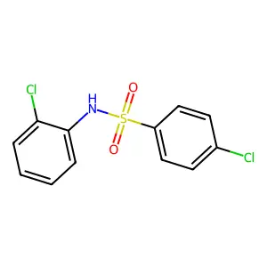 4-chloro-N-(2-chlorophenyl)benzenesulfonamide structure